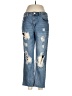 Almost Famous 100% Cotton Hearts Blue Jeans Size 9 - photo 1