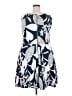 Just... Taylor Floral Multi Color Blue Casual Dress Size 18 - photo 2