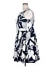 Just... Taylor Floral Multi Color Blue Casual Dress Size 18 - photo 5