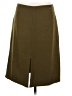 T Tahari Solid Brown Green Casual Skirt Size 8 - photo 1