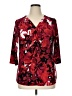 Josephine Studio Red 3/4 Sleeve Blouse Size 1X - photo 1