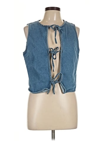 Missguided Denim Vest (view 1)