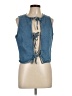 Missguided Blue Denim Vest Size L - photo 1