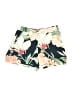 Ann Taylor 100% Viscose Tropical Ivory Shorts Size 00 Petite - photo 1