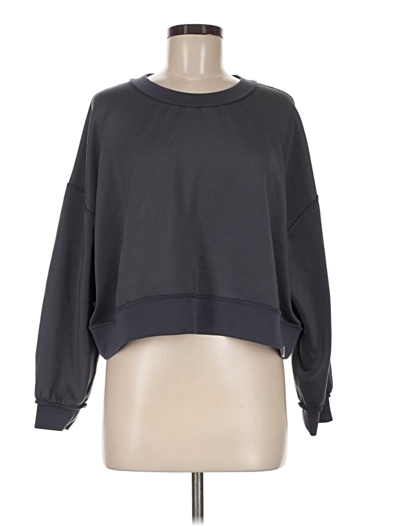 Pre-owned Simply Southern Sweatshirt In Gray