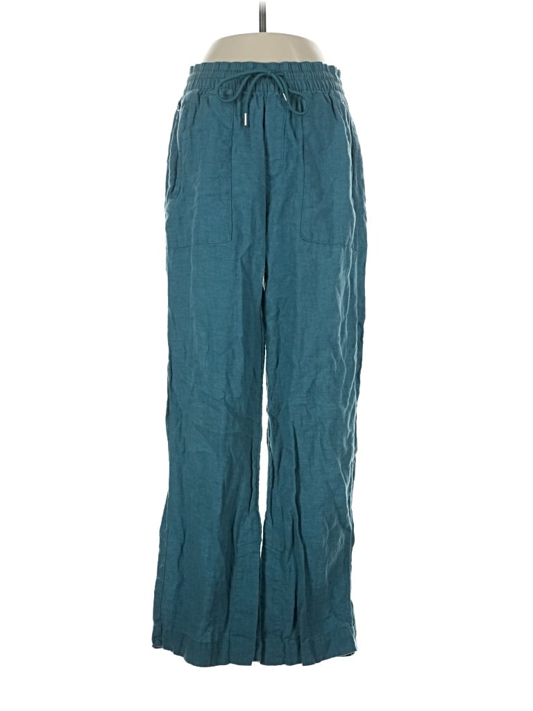 Pre-owned Athleta Linen Pants In Teal