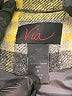 Via 100% Polyester Plaid Yellow Coat Size S - photo 6