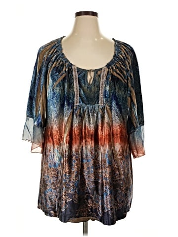 One World Short Sleeve Blouse (view 1)