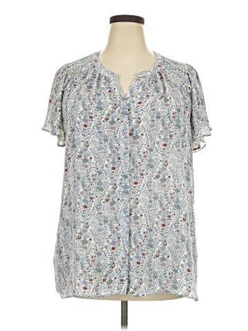 Rose + Olive Short Sleeve Blouse (view 1)