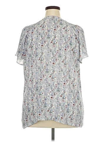 Rose + Olive Short Sleeve Blouse (view 2)