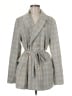 Free People Checkered-gingham Gray Blazer Size M - photo 1