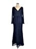 Mac Duggal 100% Polyester Blue Casual Dress Size 16 - photo 1