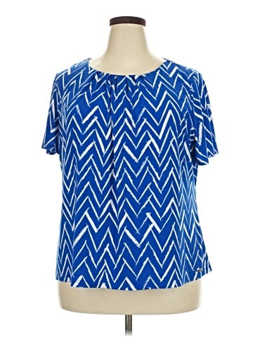 Calvin Klein Short Sleeve Blouse (view 1)