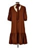 Gibson Latimer Solid Brown Casual Dress Size L - photo 2