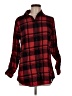 Port Authority Plaid Red Long Sleeve Button-Down Shirt Size M - photo 1
