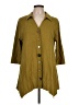 Soft Surroundings Brown 3/4 Sleeve Button-Down Shirt Size L - photo 1