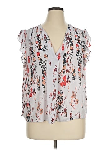 a.n.a. A New Approach Short Sleeve Blouse (view 1)