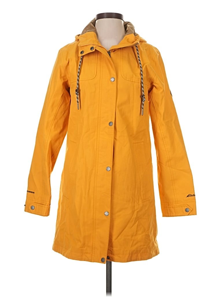Pre-owned Eddie Bauer Raincoat In Yellow