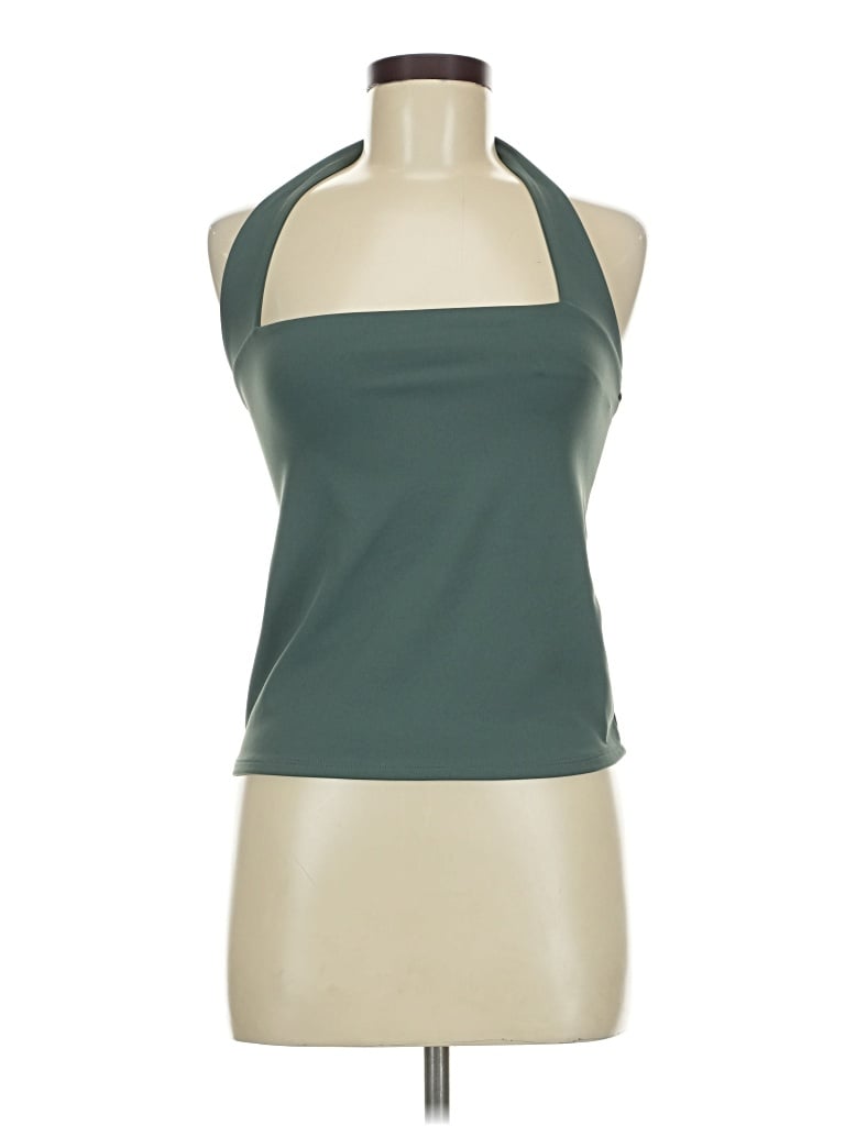 Pre-owned Express Halter Top Green Halter Neckline Tops