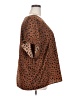 Emery Rose Polka Dots Brown 3/4 Sleeve T-Shirt Size 5X - photo 4