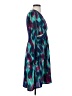 Bold Elements 100% Polyester Print Teal Cocktail Dress Size 4 - photo 4