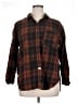 Universal Thread 100% Cotton Plaid Brown Long Sleeve Button-Down Shirt Size XL - photo 1