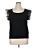 Sioni Black Short Sleeve Top Size XL - photo 1