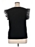Sioni Black Short Sleeve Top Size XL - photo 2