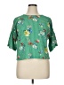 Twine & String Green Short Sleeve Blouse Size XL - photo 1