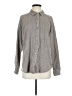 Splendid 100% Cotton Houndstooth Gray Long Sleeve Button-Down Shirt Size S - photo 1