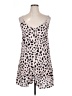 Miracle 100% Polyester Animal Print Ivory Casual Dress Size 14 - photo 1