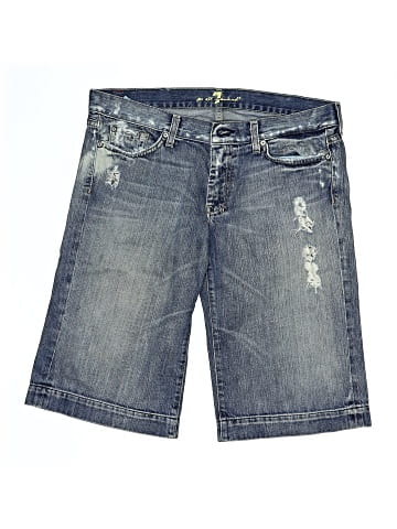 7 For All Mankind Denim Shorts (view 1)