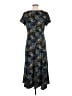 Perceptions Paisley Blue Casual Dress Size M - photo 2