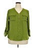 Cato 100% Polyester Green 3/4 Sleeve Blouse Size 2X (estimated) - photo 1