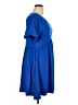 Unbranded Solid Blue Casual Dress Size XL - photo 4