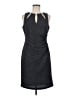 Eliza J 100% Polyester Metallic Gray Cocktail Dress Size 6 - photo 1