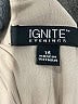 Ignite Evenings Print Silver Tan Cocktail Dress Size 14 - photo 8