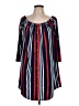 No Comment Stripes Blue Casual Dress Size L - photo 1