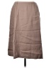 Doncaster Collection 100% Silk Solid Tan Silk Skirt Size 12 - photo 2