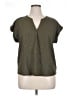 Bobeau Green Short Sleeve Blouse Size XL - photo 1