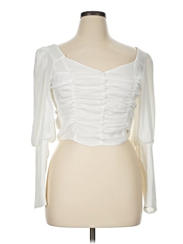 Lulus 3/4 Sleeve Blouse (view 1)