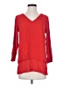 MICHAEL Michael Kors 100% Polyester Red 3/4 Sleeve Blouse Size S - photo 1