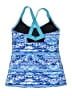 TYR Print Blue Swimsuit Top Size 8 - photo 2