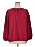 Emery Rose 100% Polyester Burgundy Long Sleeve Blouse Size 1X - photo 1
