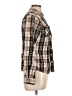 Roots 100% Cotton Plaid Brown Long Sleeve Button-Down Shirt Size L - photo 4