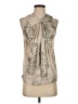 Robert Rodriguez 100% Silk Silver Sleeveless Silk Top Size 2 - photo 1