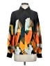 Gracia 100% Polyester Print Black Long Sleeve Blouse Size S - photo 1
