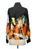 Gracia 100% Polyester Print Black Long Sleeve Blouse Size S - photo 2