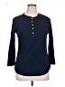 Chaps 100% Cotton Blue Long Sleeve Henley Size XL - photo 1