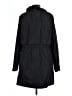 Ann Taylor LOFT 100% Polyester Black Trenchcoat Size L - photo 2